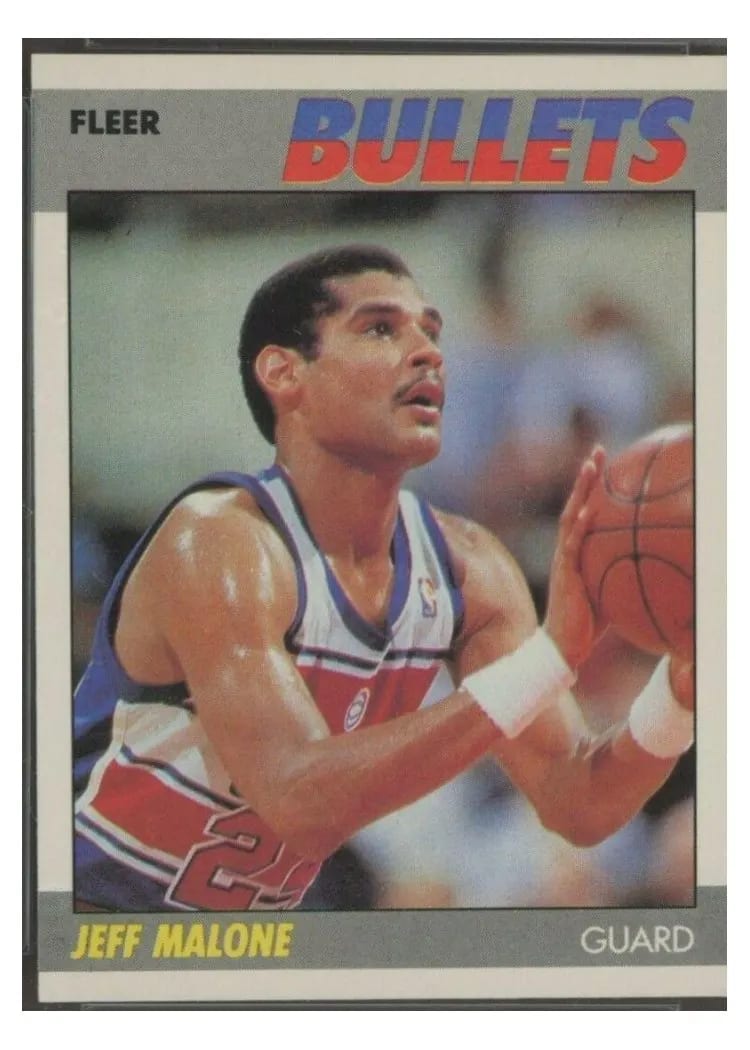 1987 Fleer Jeff Malone #67 card