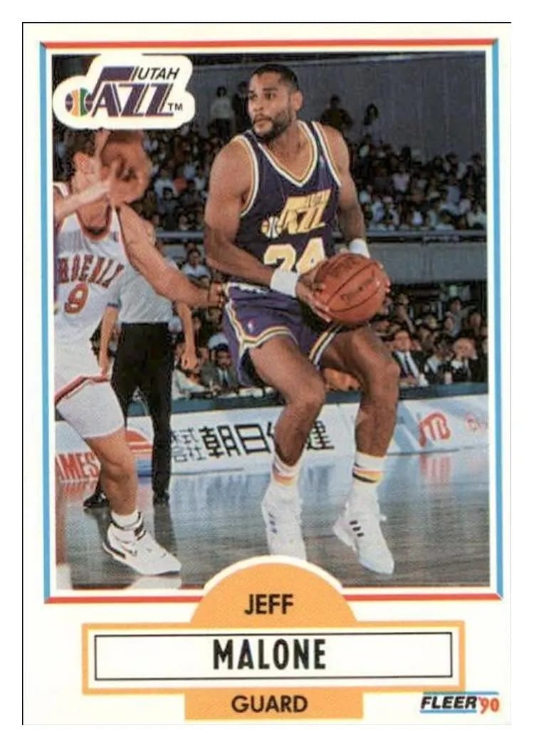 1990 Fleer Update Jeff Malone #U-94 card