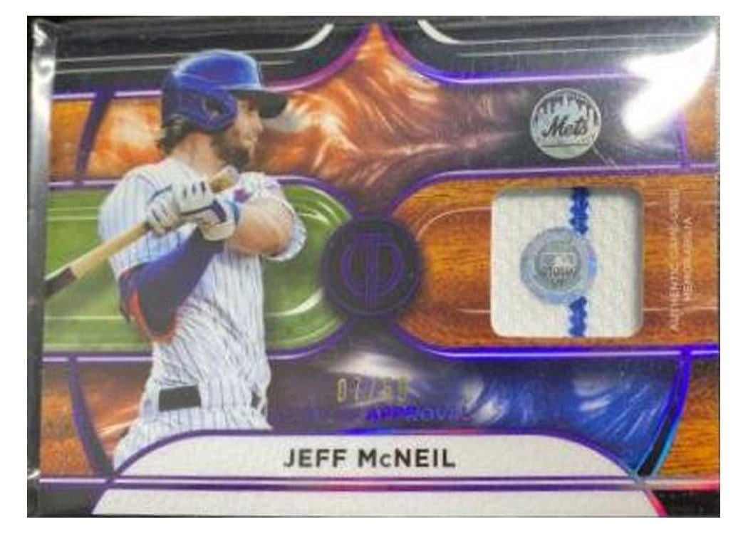 2022 Topps Tribute Stamp of Approval Jeff McNeil #SOA-JM card