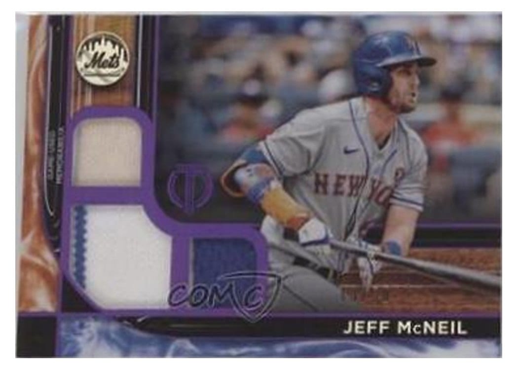 2022 Topps Tribute Triple Relics Jeff McNeil #TTR-JMC card