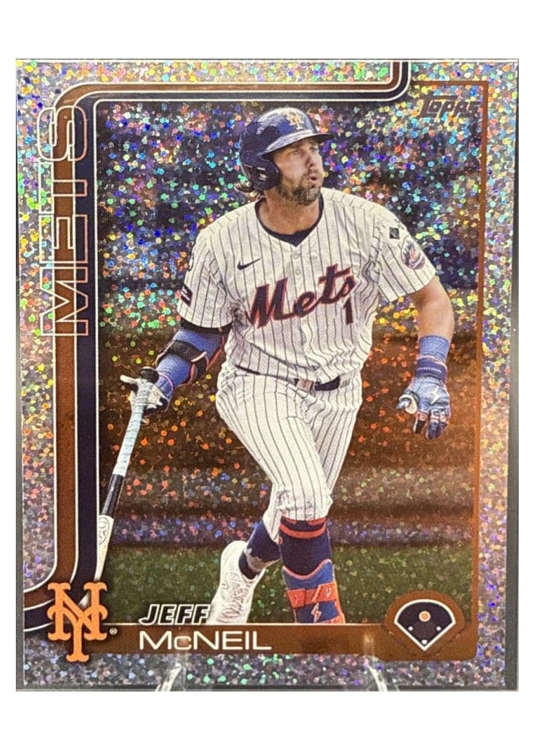 2025 Topps Base Set Jeff McNeil Confetti #149 card