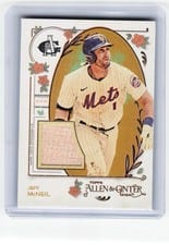 2024 Topps Allen & Ginter Allen & Ginter Relics B Jeff McNeil (New York Mets) #AGR-JM card