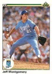 1990 Upper Deck Base Set Jeff Montgomery #698 card