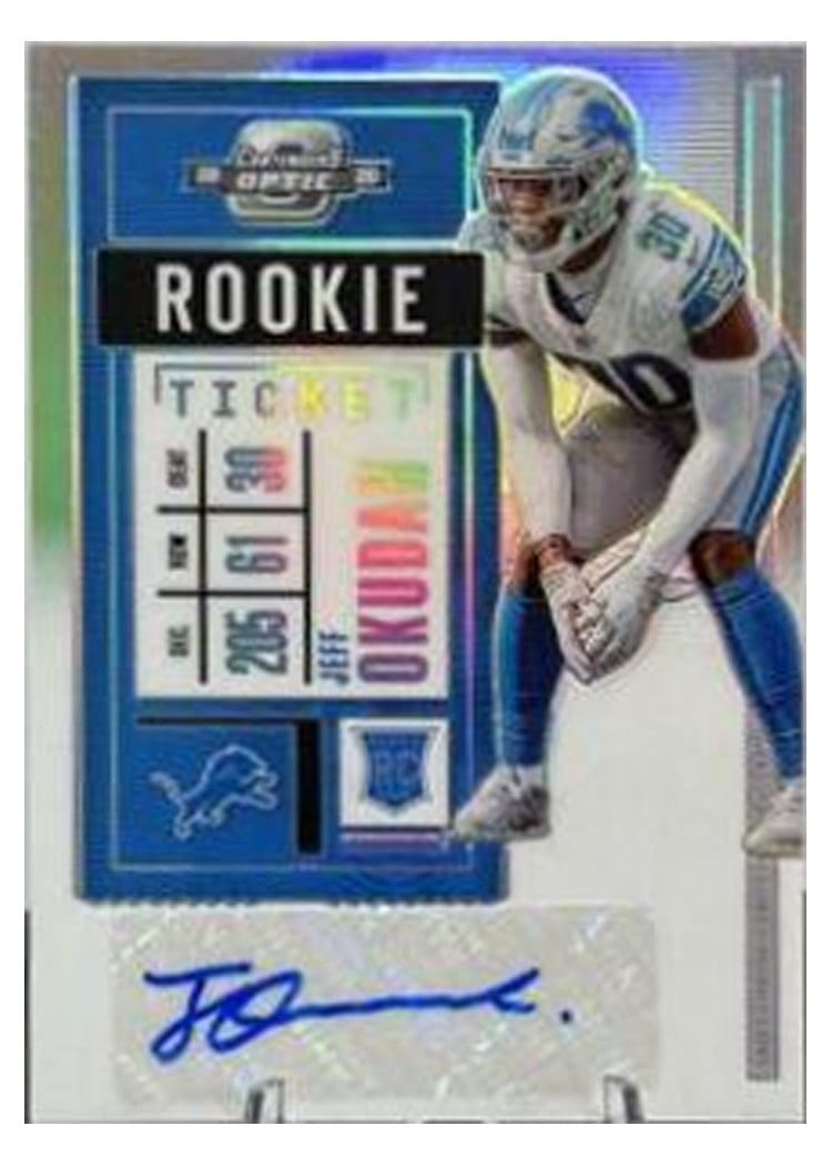 2020 Panini Contenders Optic Base Set Jeff Okudah #143 card