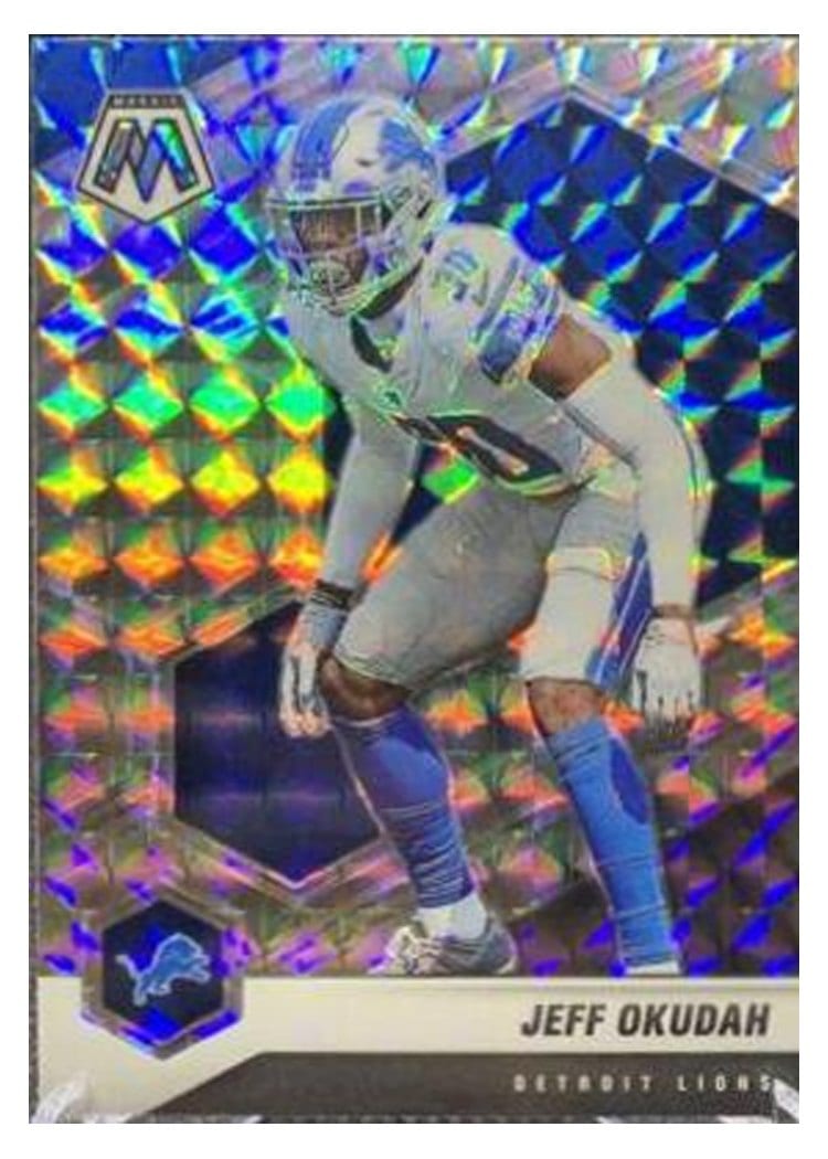 2021 Panini Mosaic Base Set Jeff Okudah #77 card