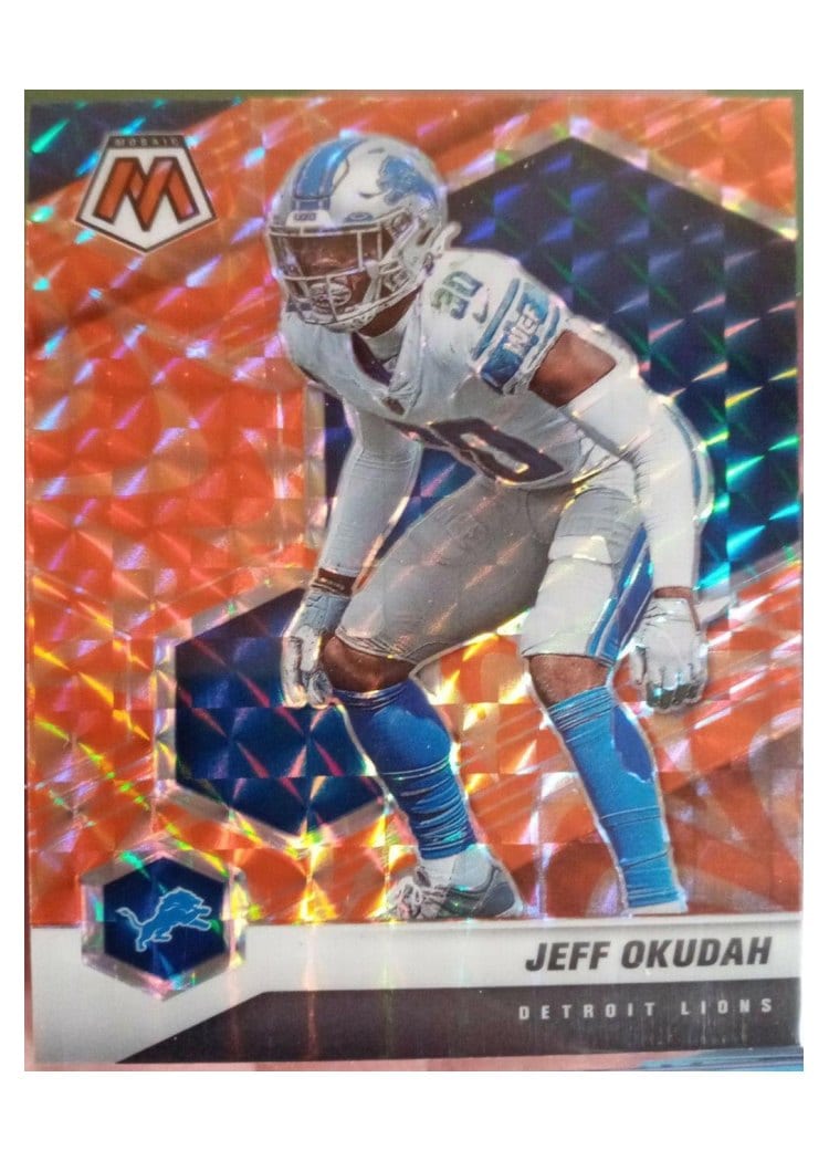 2021 Panini Mosaic Base Set Jeff Okudah #77 card