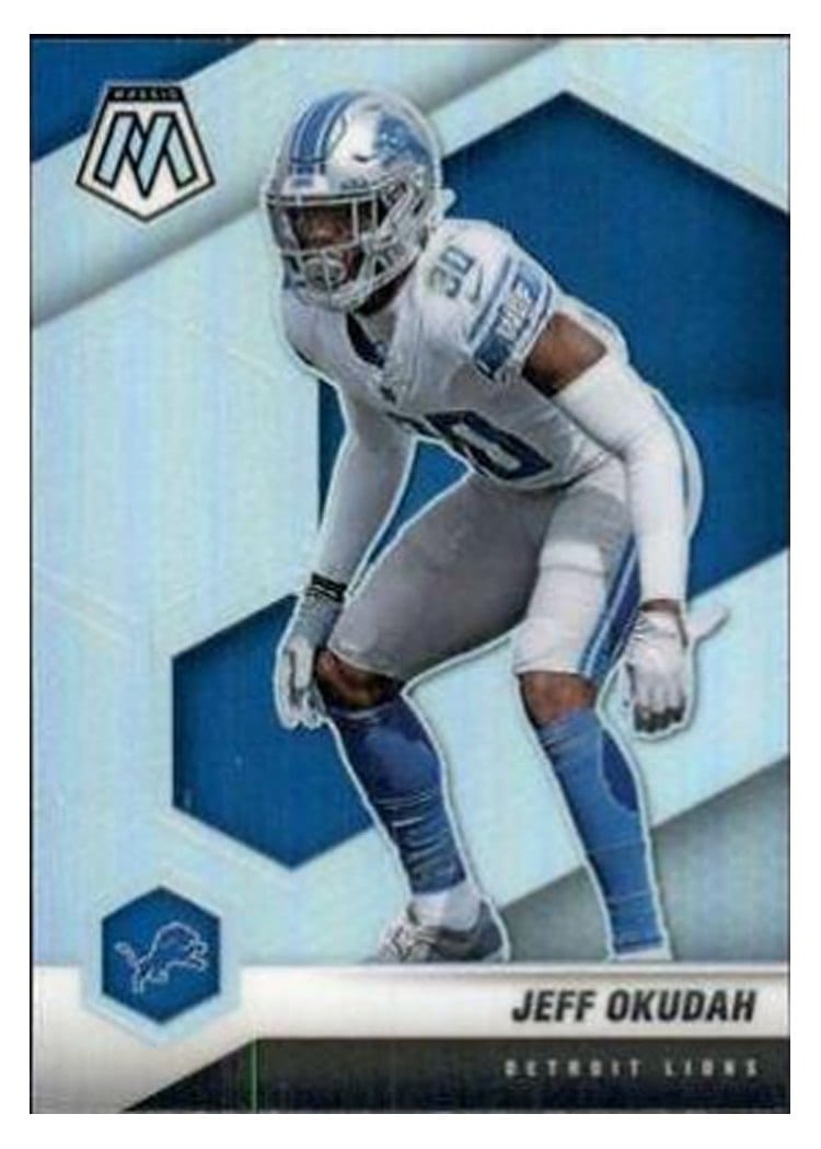 2021 Panini Mosaic Base Set Jeff Okudah #77 card