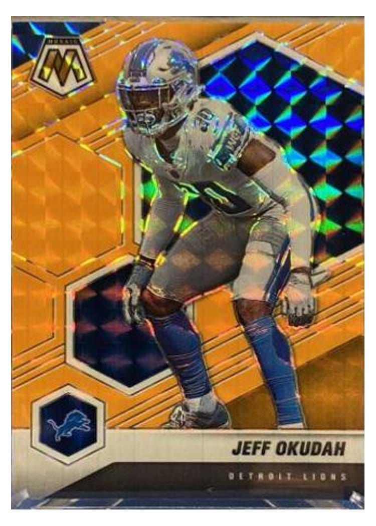 2021 Panini Mosaic Base Set Jeff Okudah #77 card
