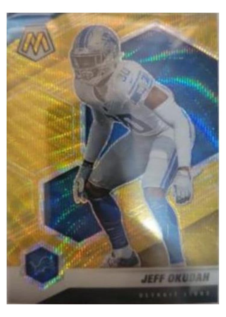 2021 Panini Mosaic Base Set Jeff Okudah #77 card