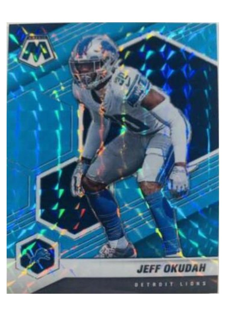 2021 Panini Mosaic Base Set Jeff Okudah #77 card