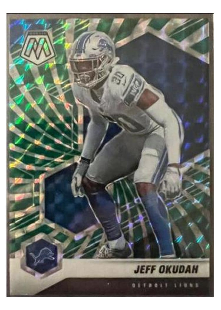 2021 Panini Mosaic Base Set Jeff Okudah #77 card