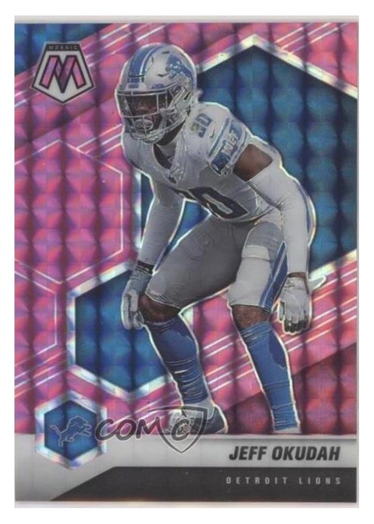 2021 Panini Mosaic Base Set Jeff Okudah #77 card