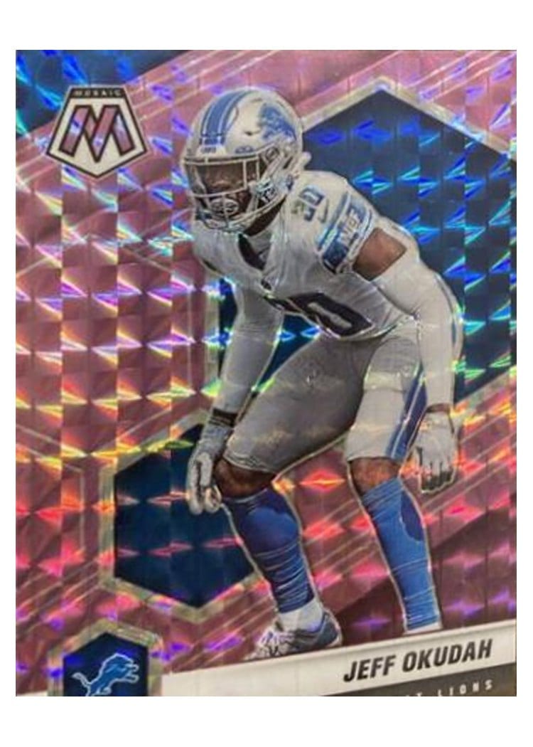 2021 Panini Mosaic Base Set Jeff Okudah #77 card