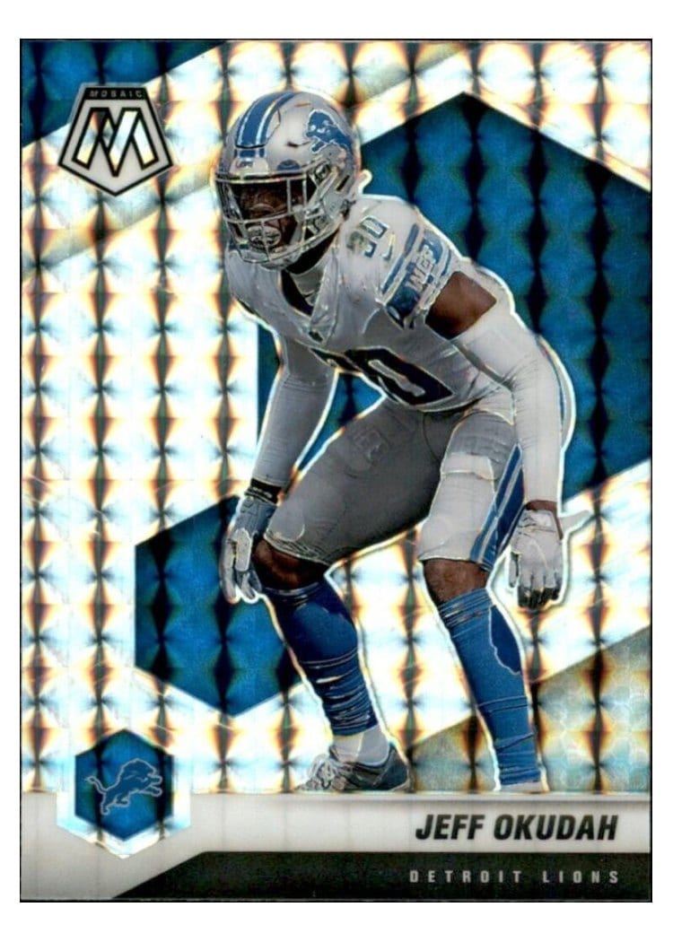 2021 Panini Mosaic Base Set Jeff Okudah #77 card