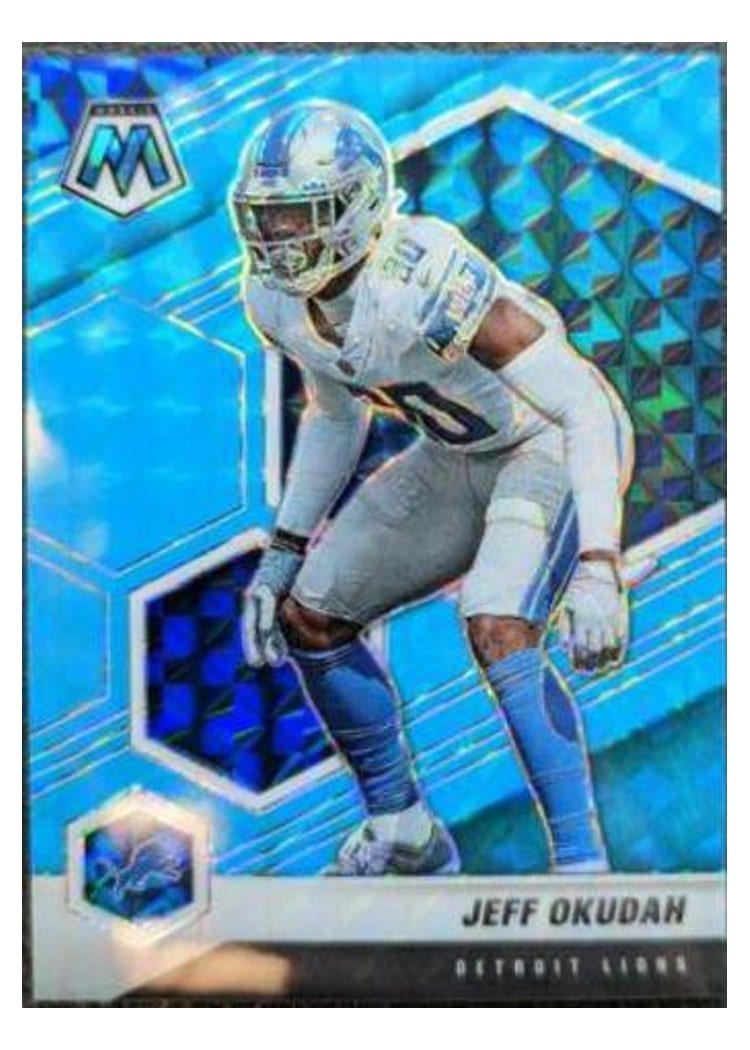 2021 Panini Mosaic Base Set Jeff Okudah #77 card