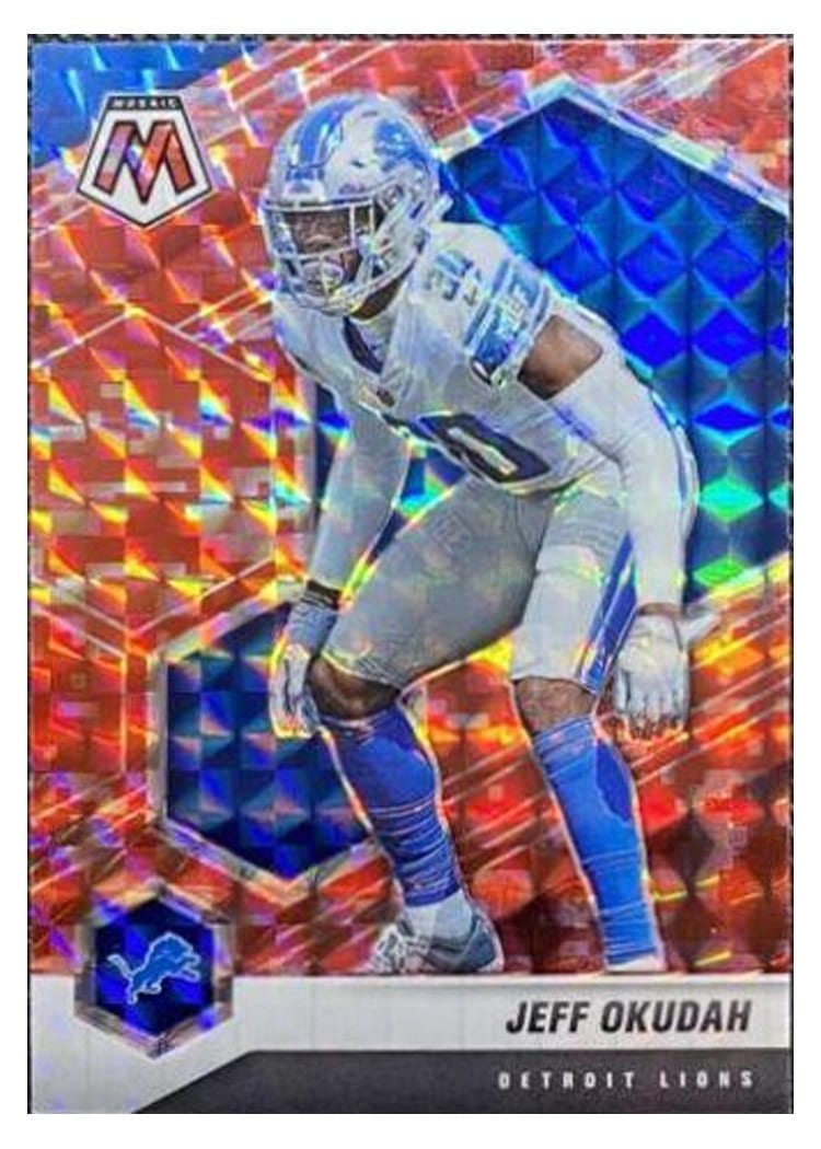 2021 Panini Mosaic Base Set Jeff Okudah #77 card