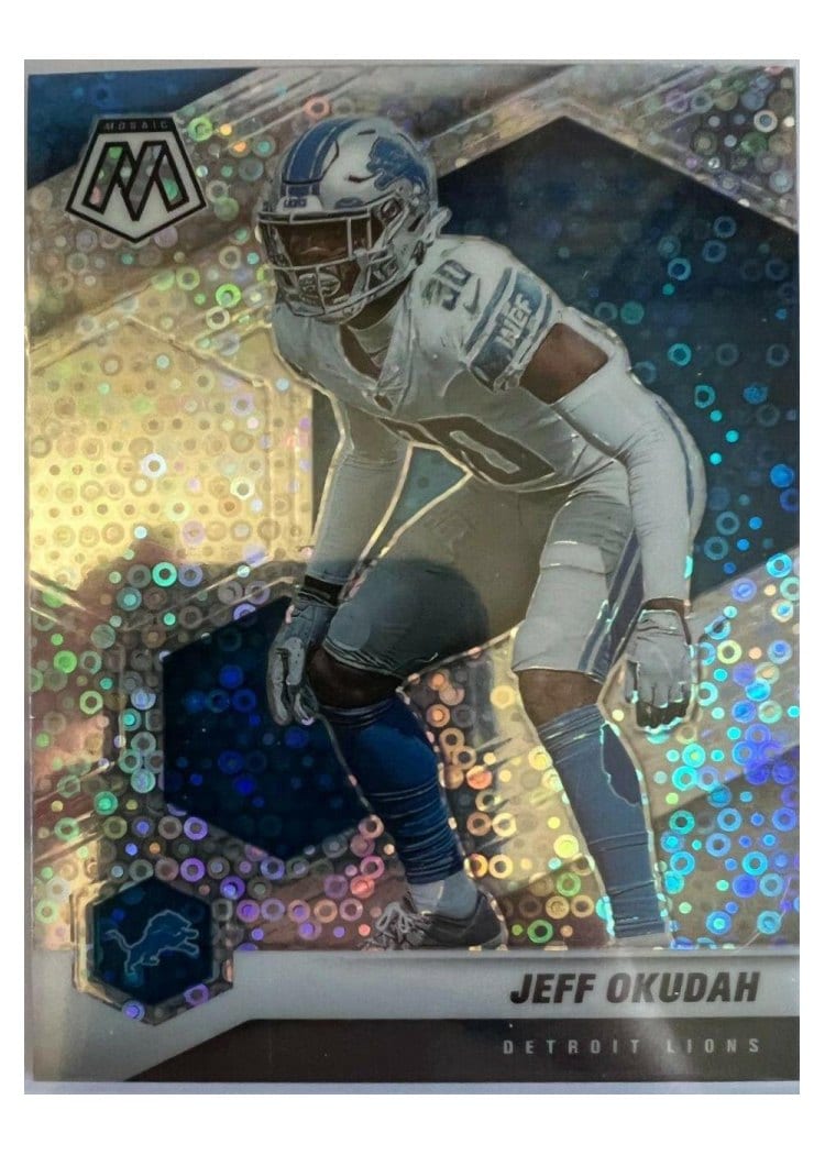 2021 Panini Mosaic Base Set Jeff Okudah #77 card