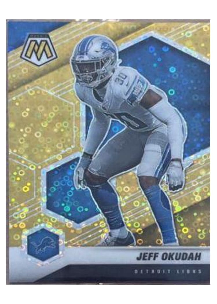 2021 Panini Mosaic Base Set Jeff Okudah #77 card