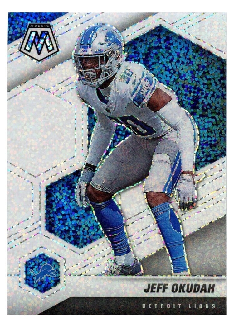 2021 Panini Mosaic Base Set Jeff Okudah #77 card