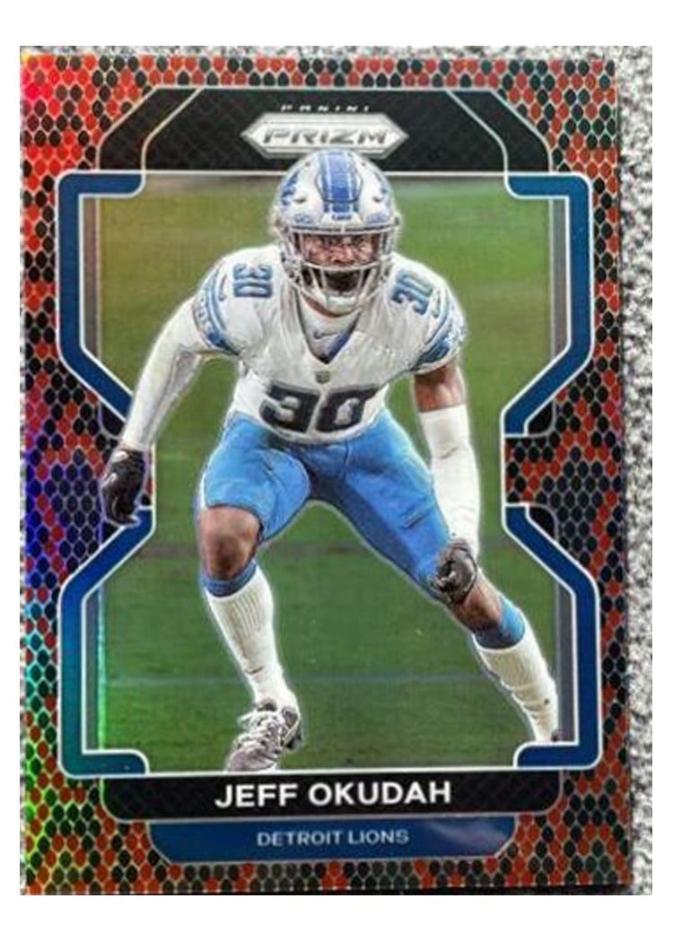 2021 Panini Prizm Base Set Jeff Okudah #153 card