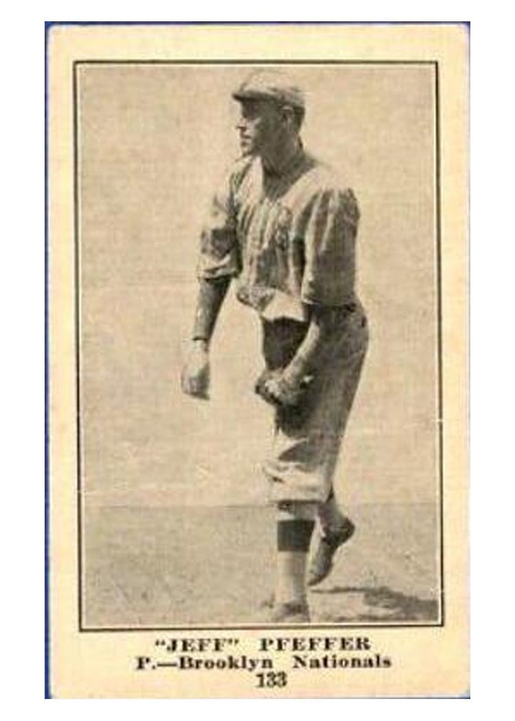 1917 Collins McCarthy 'Jeff' Pfeffer #133 card