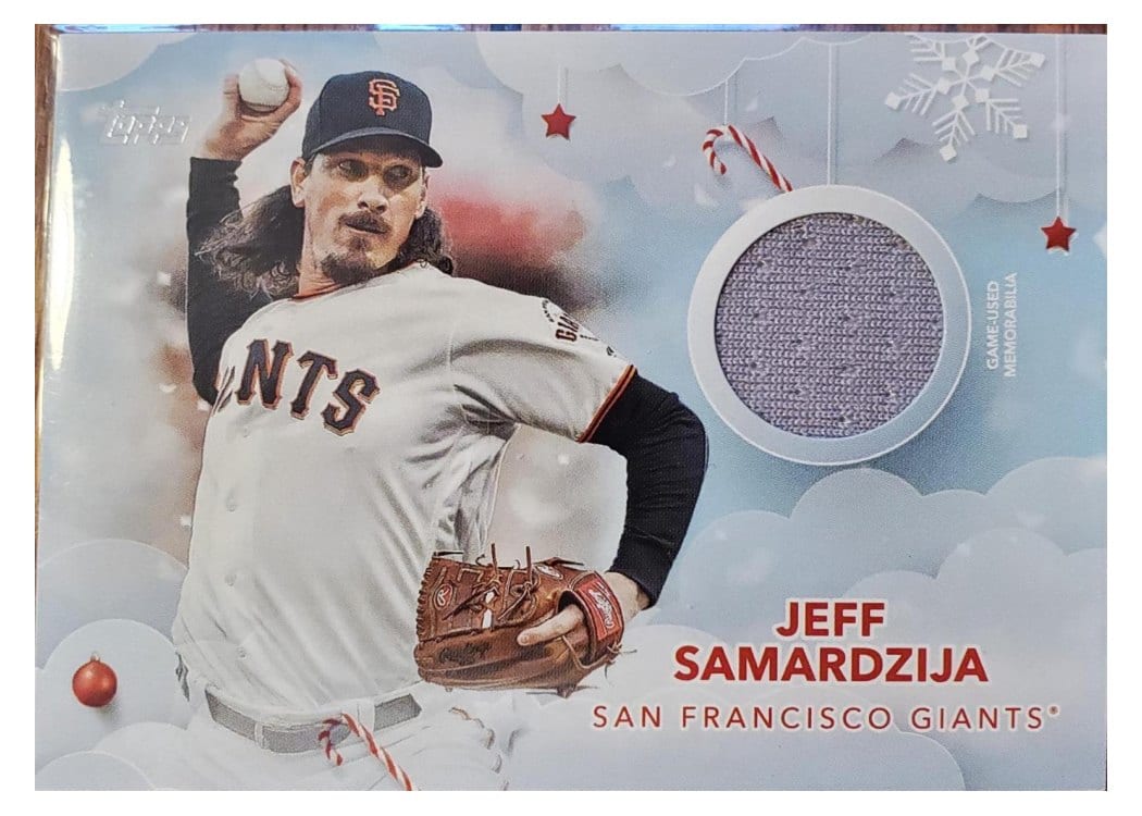 2020 Topps Holiday Relics Jeff Samardzija #WHR-JSM card