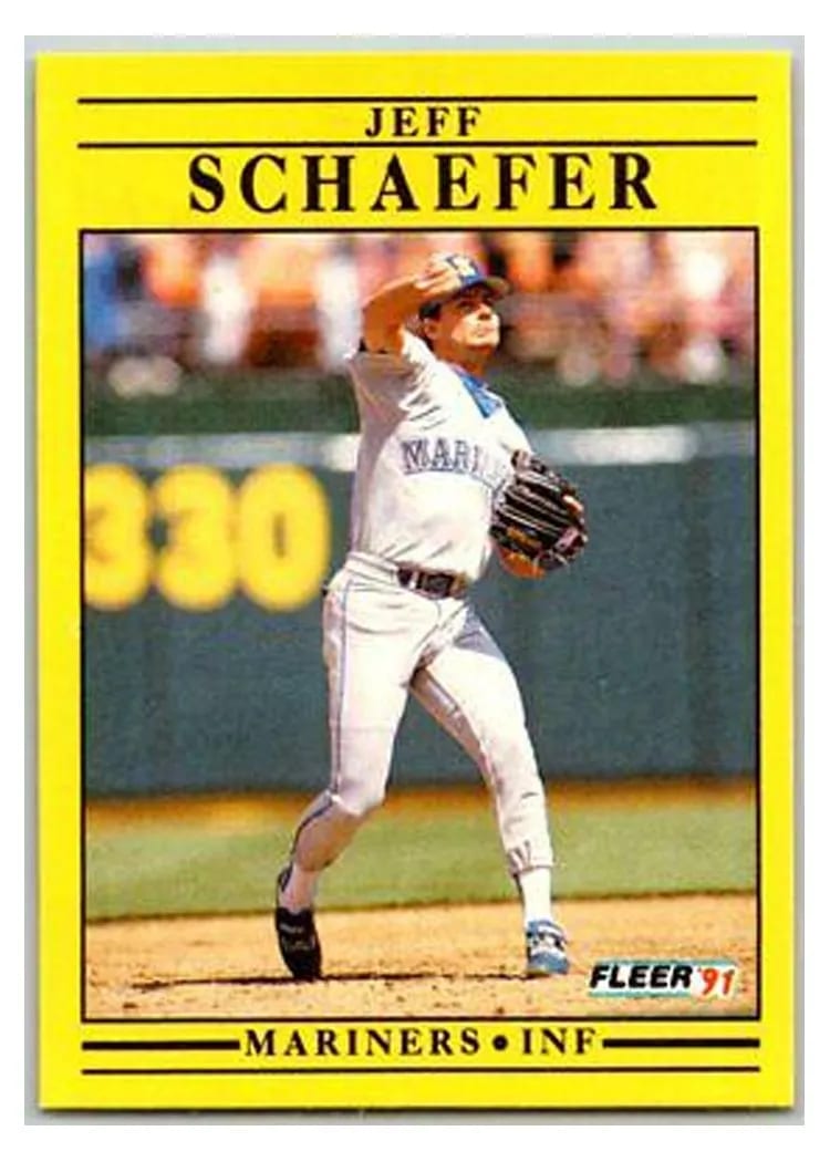 1991 Fleer Update Jeff Schaefer #U-56 card