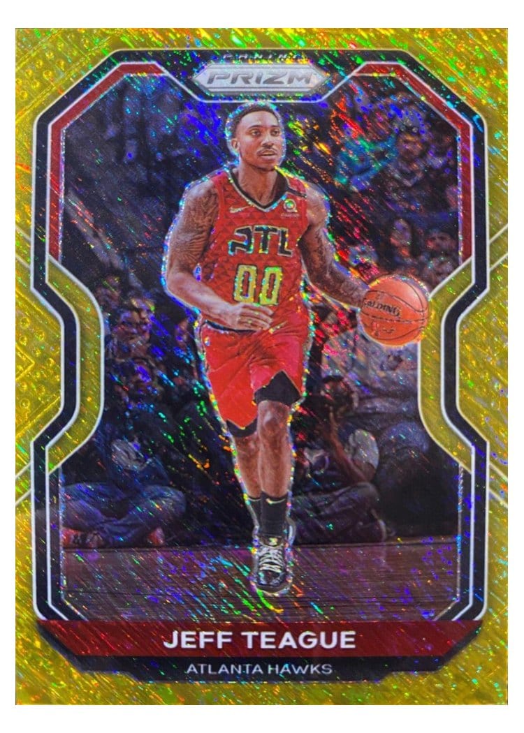 2020-21 Panini Prizm Base Set Jeff Teague Gold Shimmer Prizm #42 card
