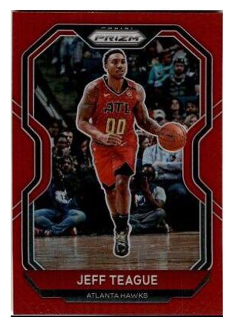 2020-21 Panini Prizm Base Set Jeff Teague Red Prizm #42 card