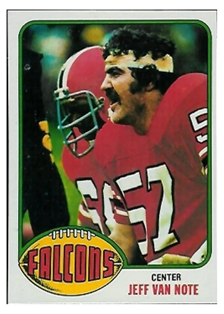 1976 Topps Jeff Van Note #164 card