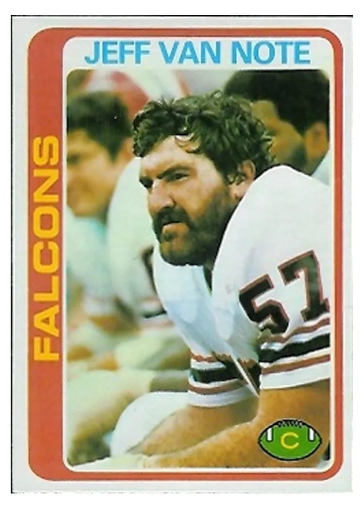 1978 Topps Jeff Van Note #153 card