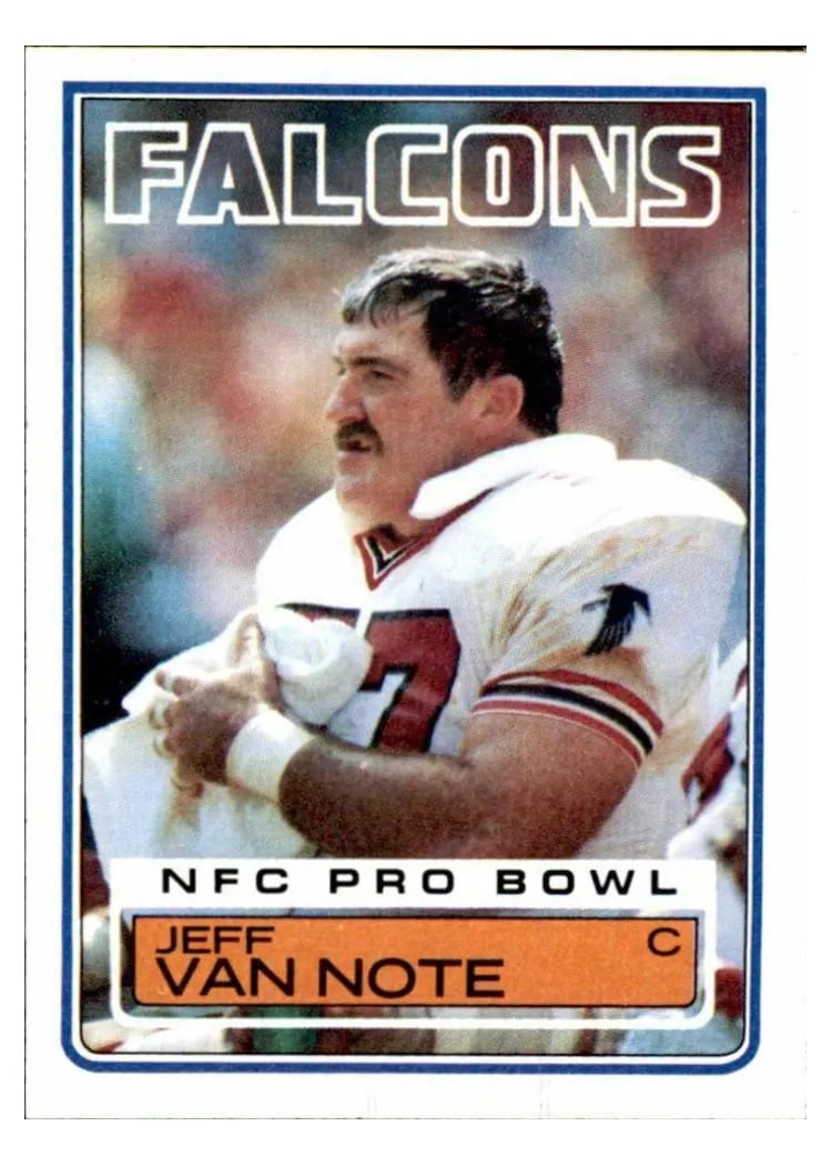 1983 Topps Jeff Van Note #27 card