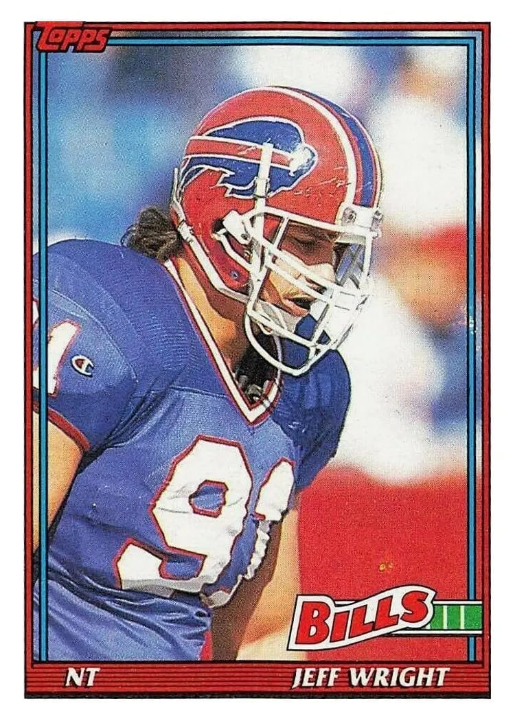 1991 Topps Jeff Wright #56 card