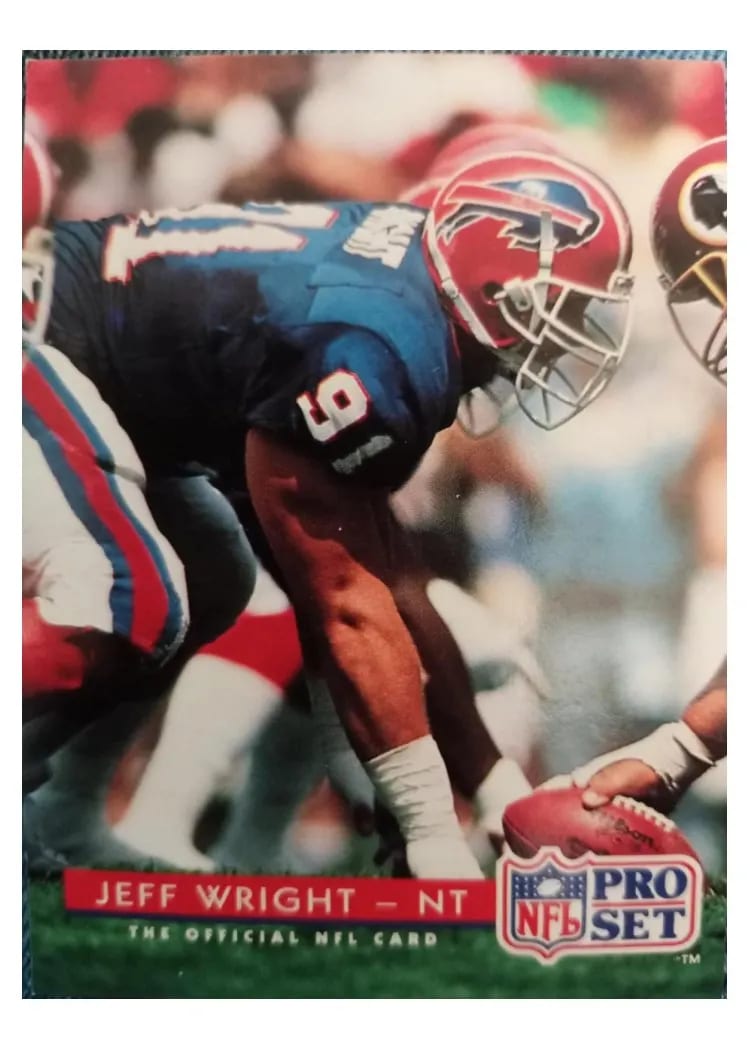 1992 Pro Set Jeff Wright #107