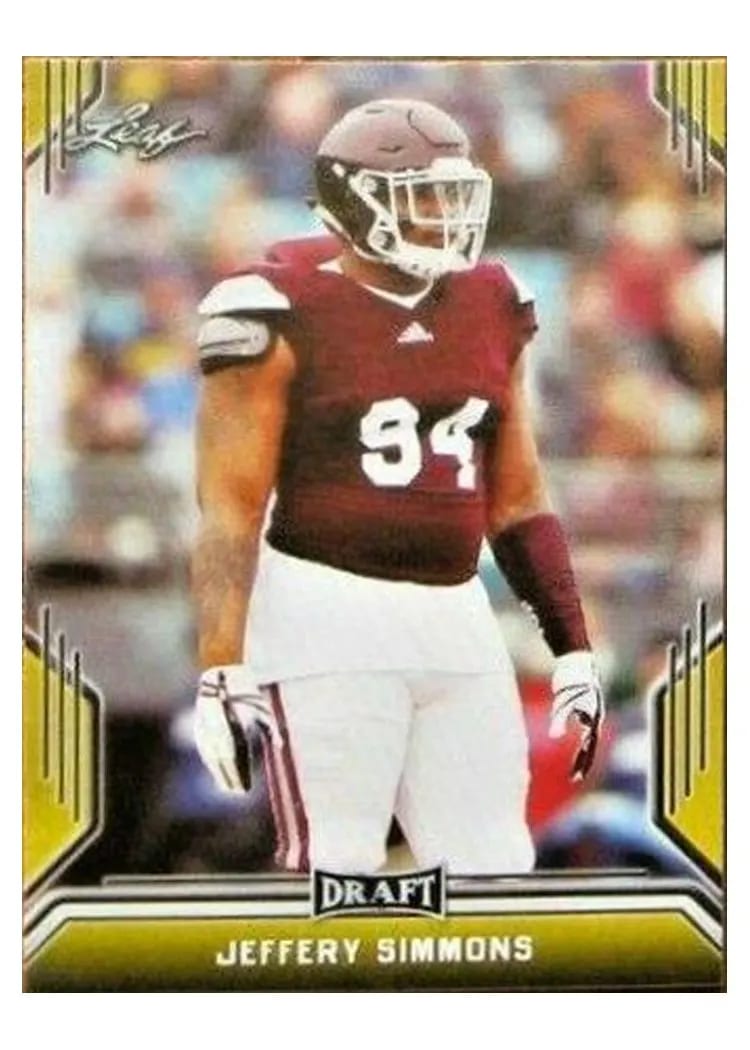 2019 Leaf Draft Jeffery Simmons #38 card