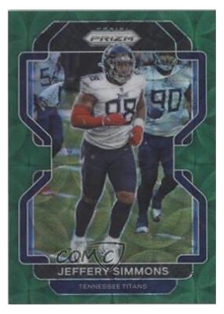 2021 Panini Prizm Base Set Jeffery Simmons Green Scope Prizm #5 card