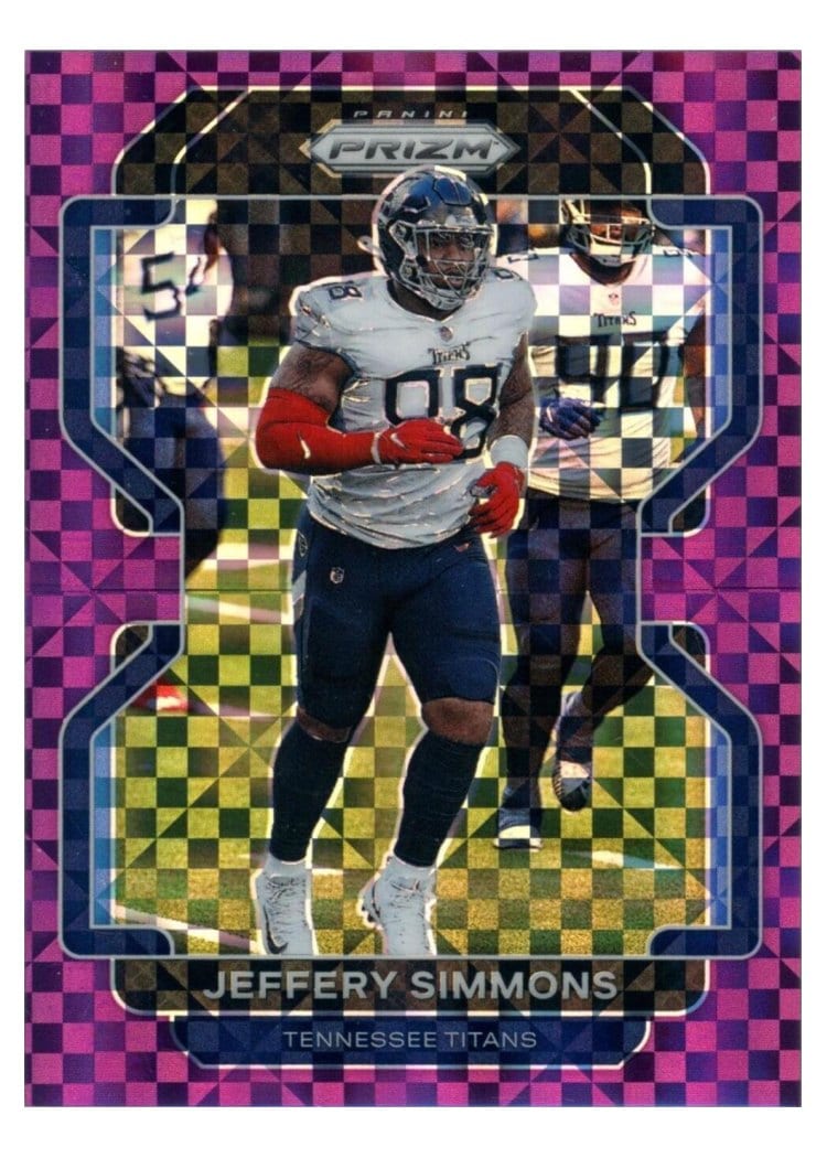 2021 Panini Prizm Base Set Jeffery Simmons Purple Power Prizm #5 card