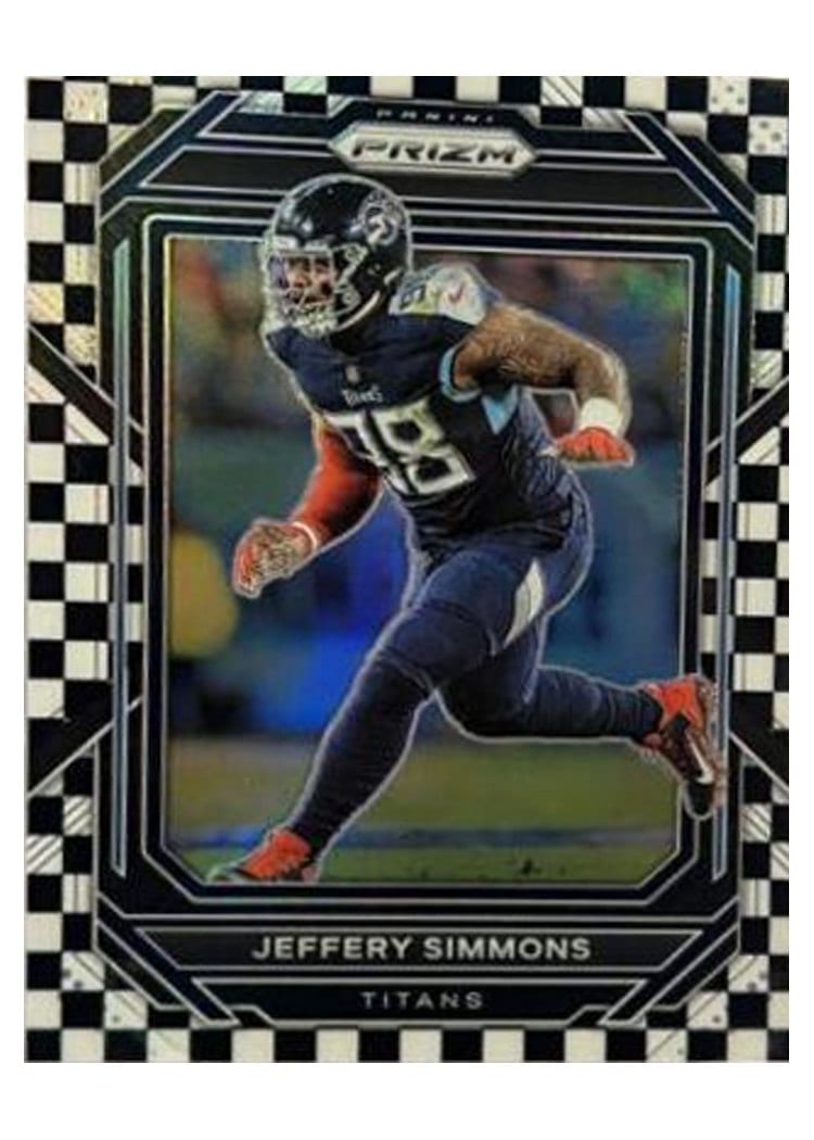 2022 Panini Prizm Base Set Jeffery Simmons Black White Checker #289 card