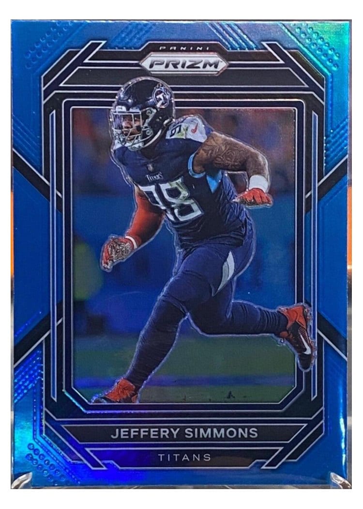 2022 Panini Prizm Base Set Jeffery Simmons Blue #289 card