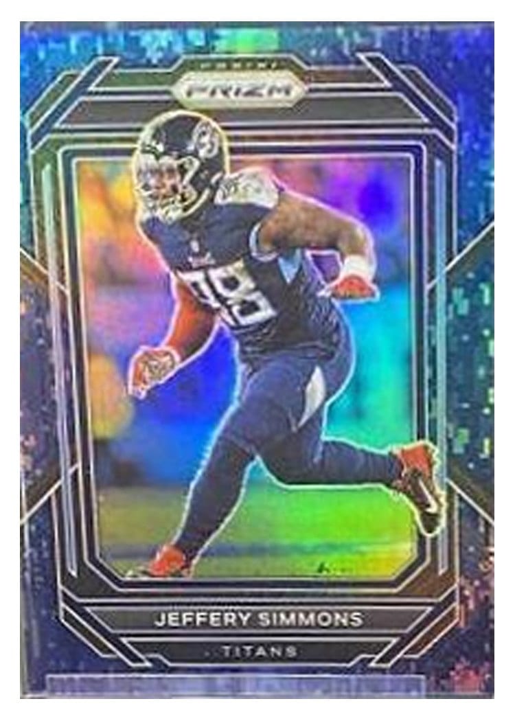 2022 Panini Prizm Base Set Jeffery Simmons Navy Camo #289 card