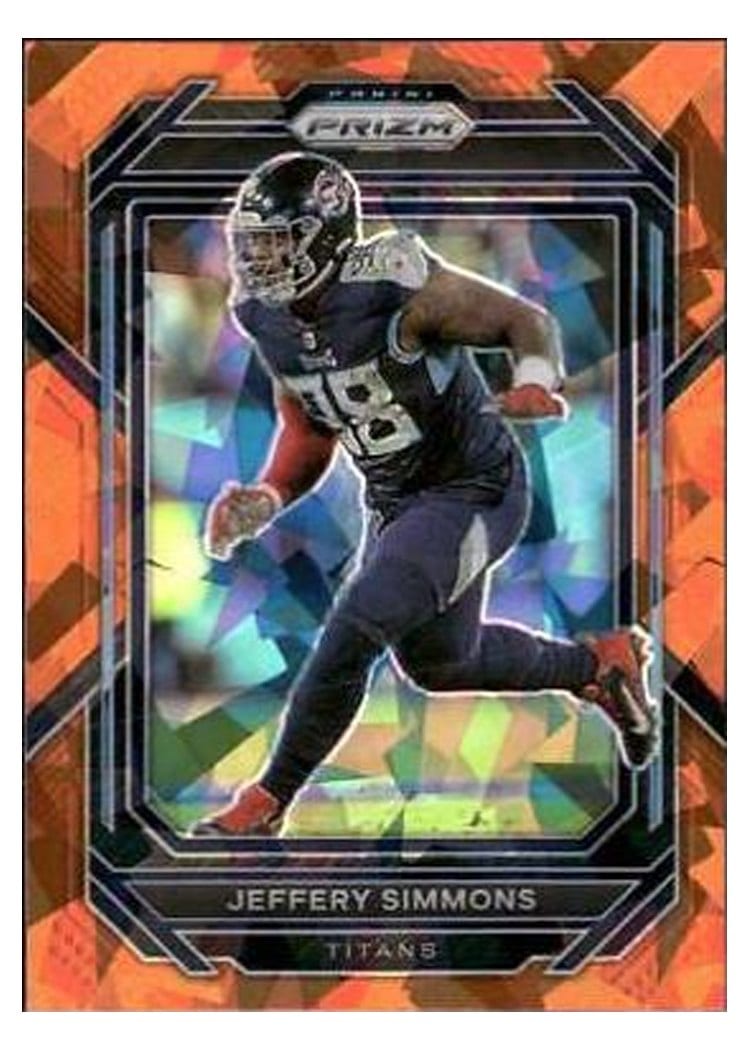 2022 Panini Prizm Base Set Jeffery Simmons Orange Ice #289 card