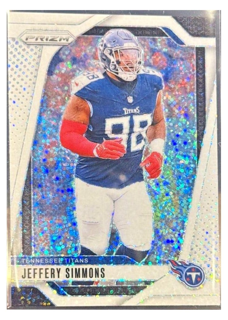 2024 Panini Prizm Base Set Jeffery Simmons White Sparkle #282 card