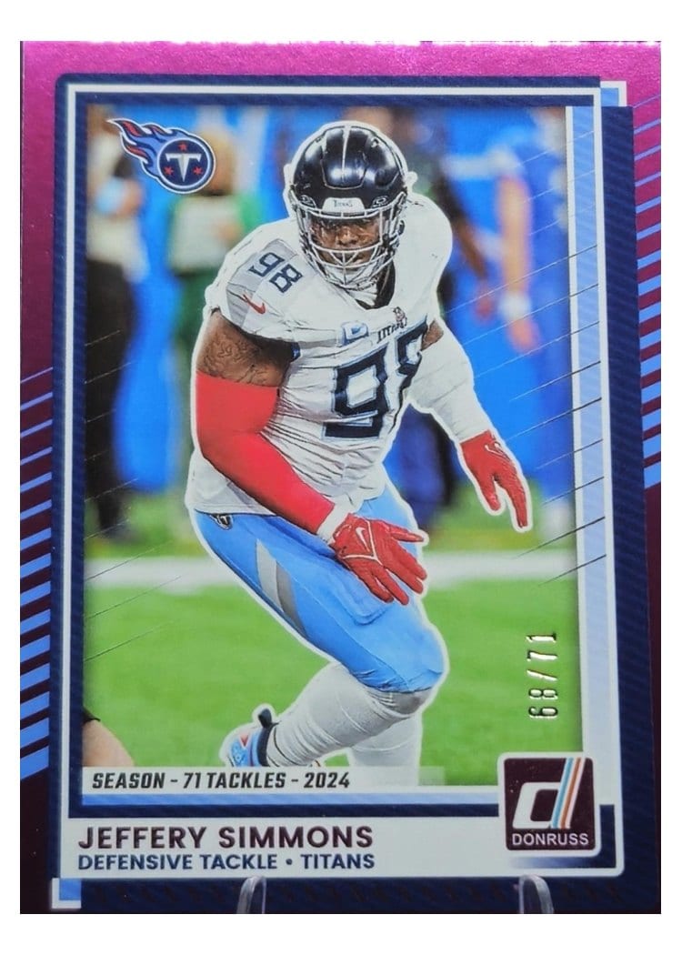2025 Donruss Base Set Jeffery Simmons Season Stat Line #52 card