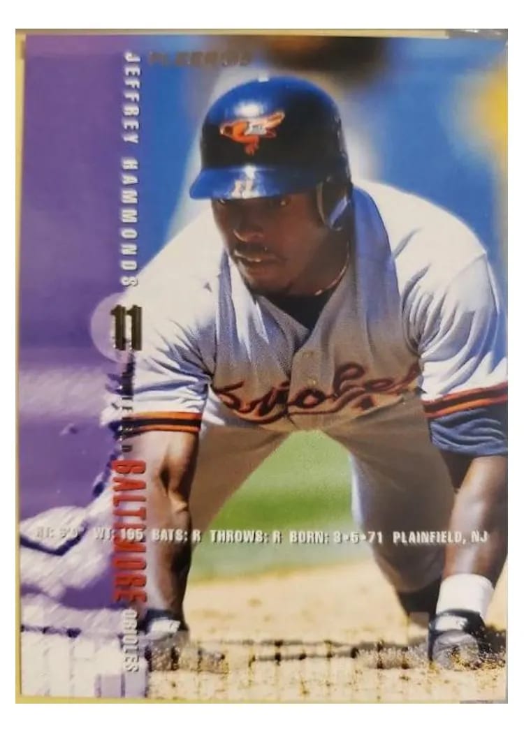 1995 Fleer Jeffrey Hammonds #8 card
