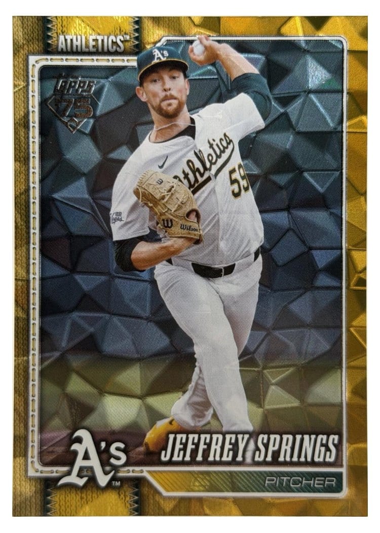 2026 Topps Base Set Jeffrey Springs Gold Diamante #87 card
