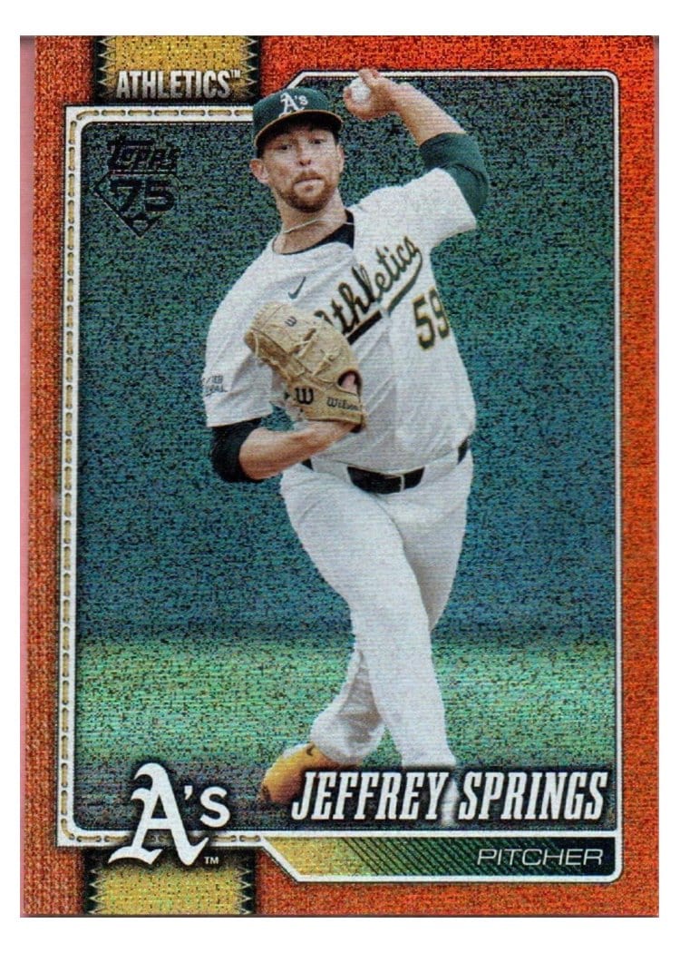 2026 Topps Base Set Jeffrey Springs Orange Holo #87 card