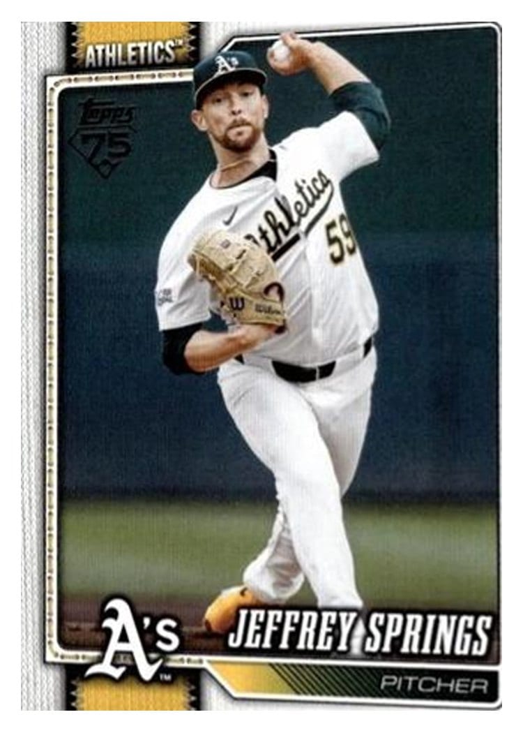 2026 Topps Base Set Jeffrey Springs #87 card