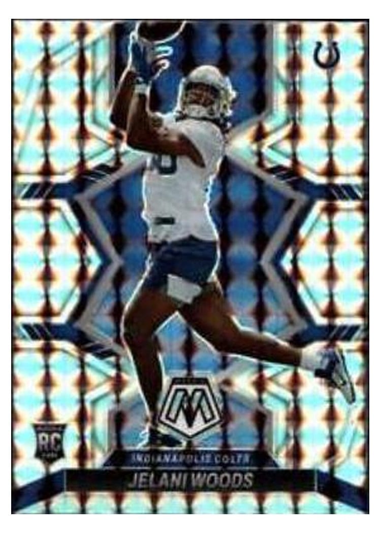 2022 Panini Mosaic Base Set Jelani Woods #358 card