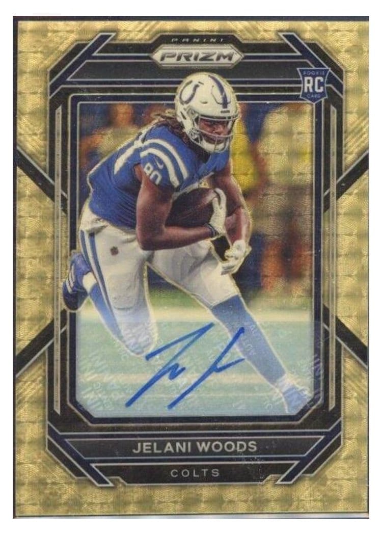 2022 Panini Prizm Base Set Jelani Woods #359 card
