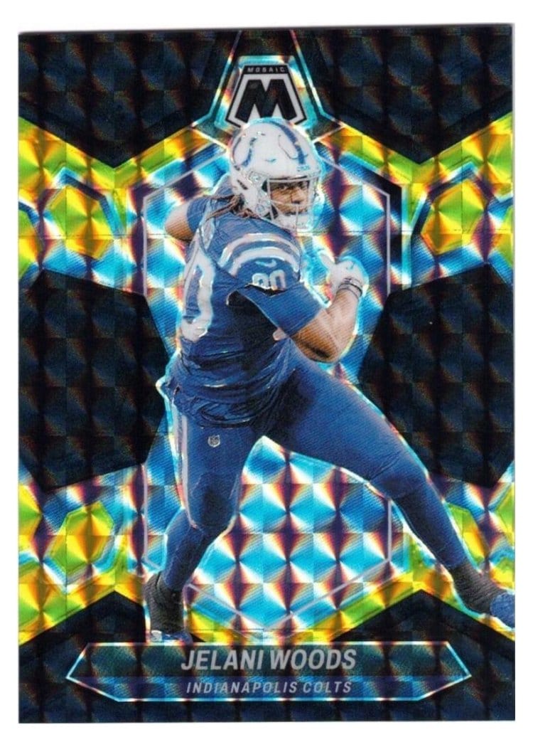2024 Panini Mosaic Base Set Jelani Woods #96 card